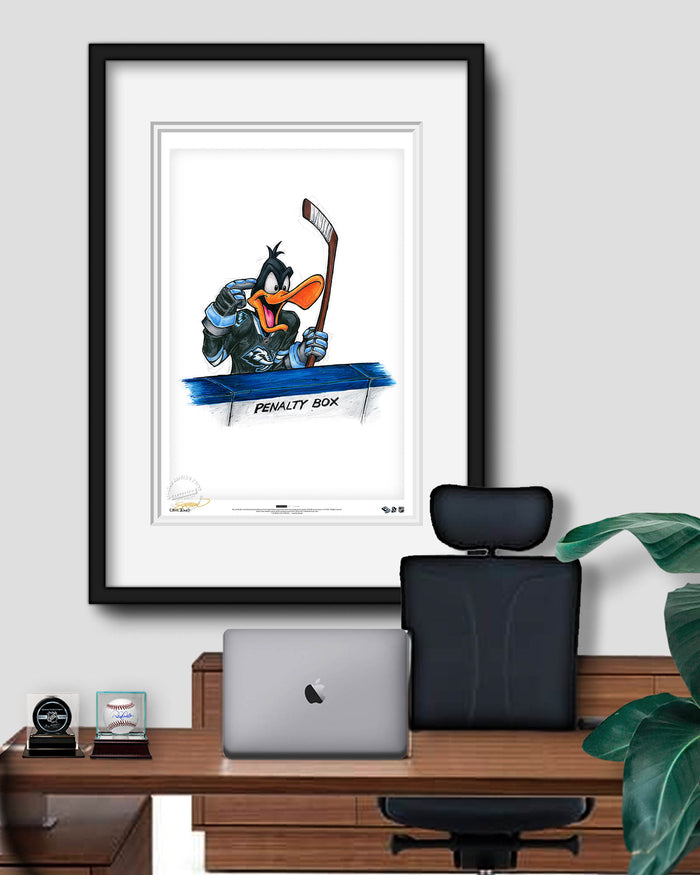 Duck Season Hockey Season x NHL Mammoth Daffy Duck Limited Edition Art Print