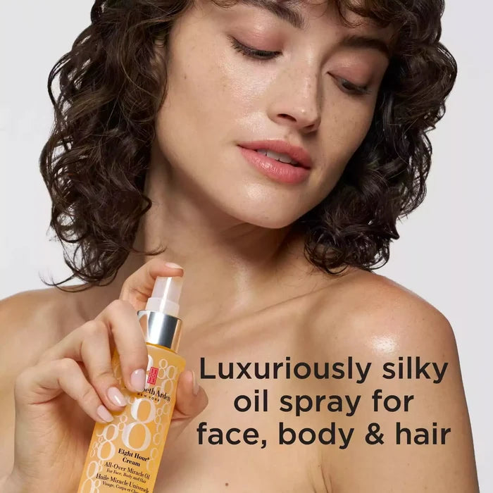Luxuriously silky oil spray for face, body and hair