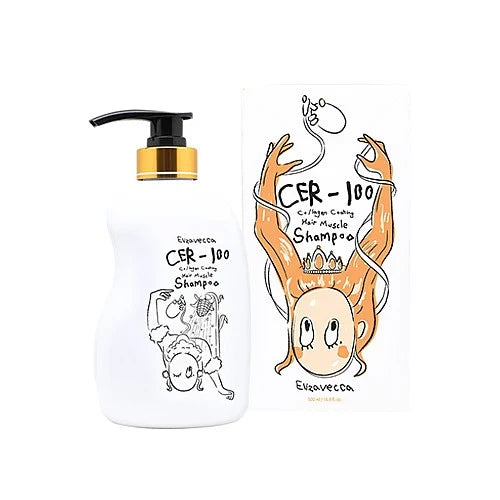 ELIZAVECCA cer 100 collagen coating hair a+ muscle shampoo شامبو الشعر بالكولاجين من ايليزافيكا