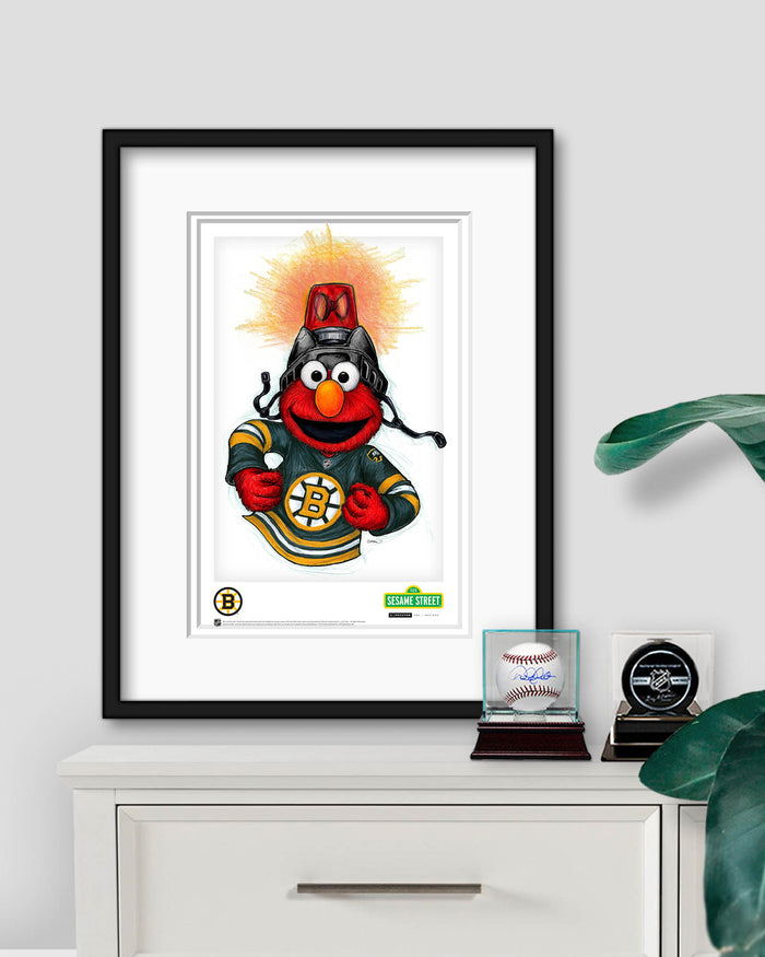 Elmo Loves Goals! x NHL Bruins Limited Edition Art Print