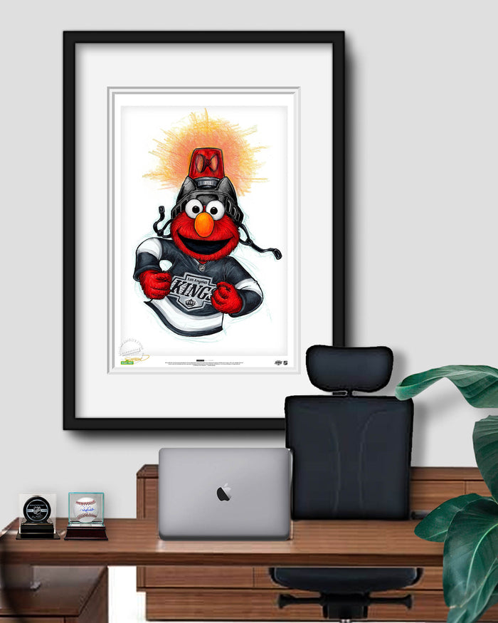 Elmo Loves Goals! x NHL Kings Limited Edition Art Print