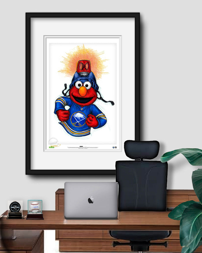 Elmo Loves Goals! x NHL Sabres Limited Edition Art Print