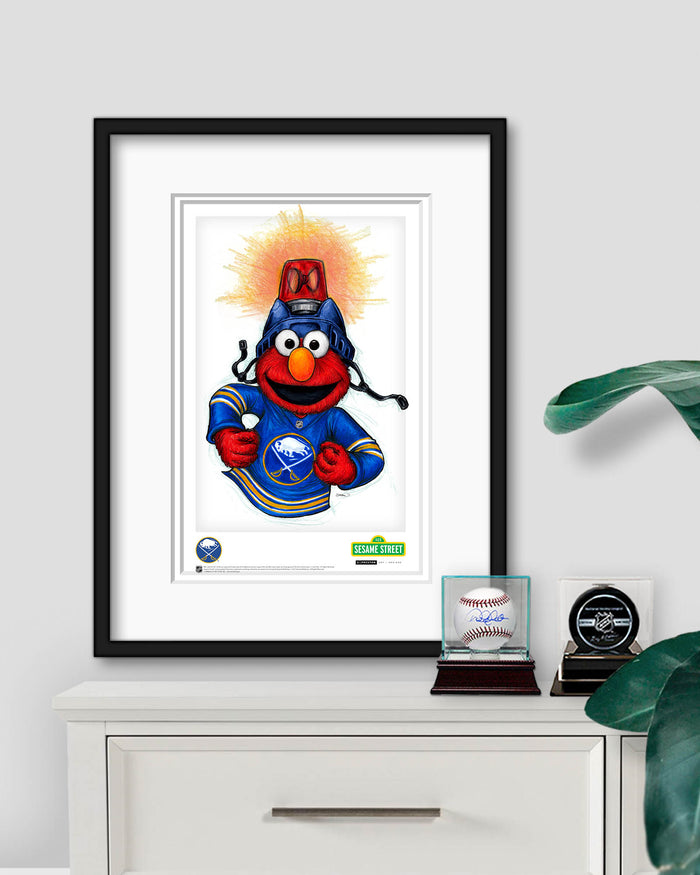 Elmo Loves Goals! x NHL Sabres Limited Edition Art Print