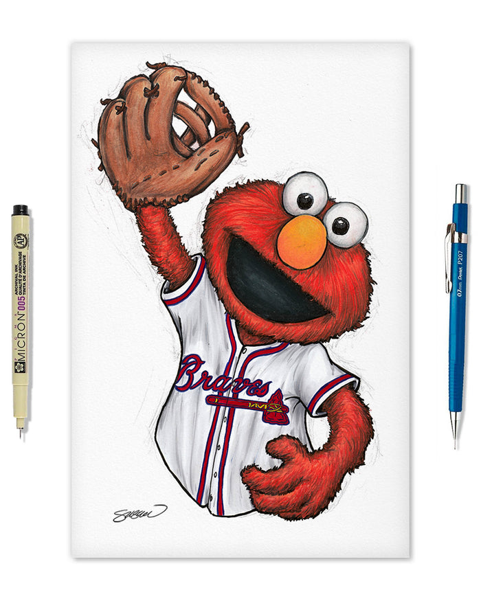 ELMO x MLB Braves Limited Edition Art Print