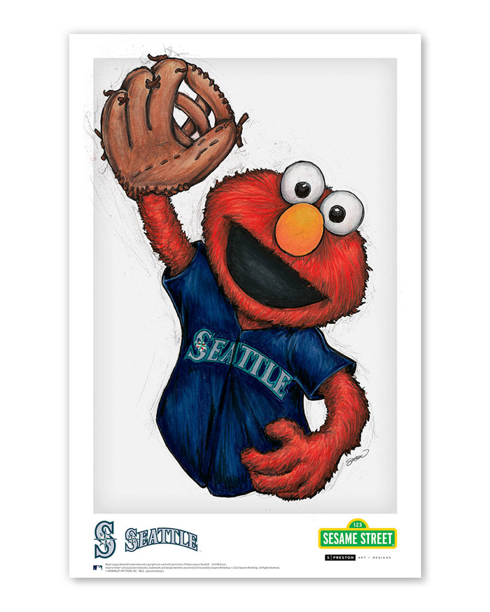 ELMO x MLB Mariners Limited Edition Art Print