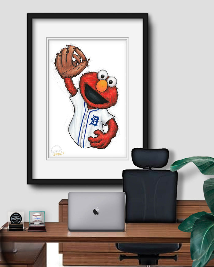 ELMO x MLB Tigers Limited Edition Art Print
