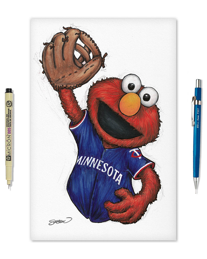 ELMO x MLB Twins Limited Edition Art Print