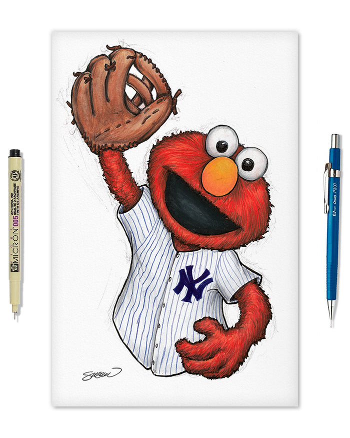 ELMO x MLB Yankees Limited Edition Art Print
