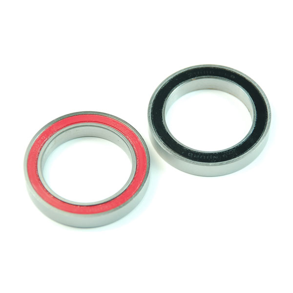 Enduro 6806 Angular Contact Sealed Cartridge Bearing. Install with red seal facing outwards.