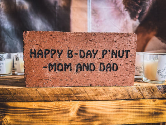 Engraved Brick On P'nuts Legacy Path