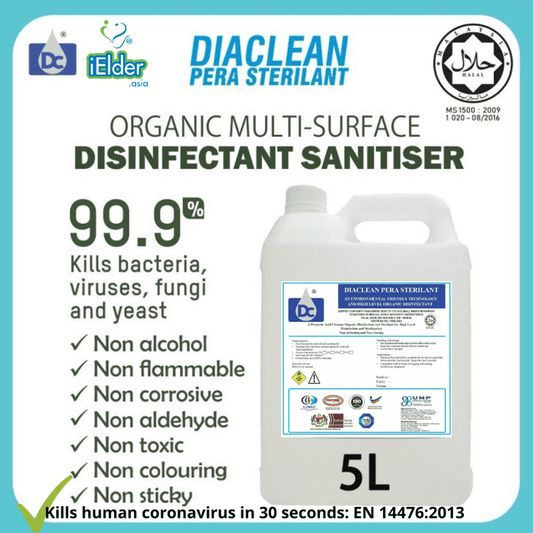 Environmentally friendly, Organic, Halal Diaclean Pera Sterilant Disinfectant 5L