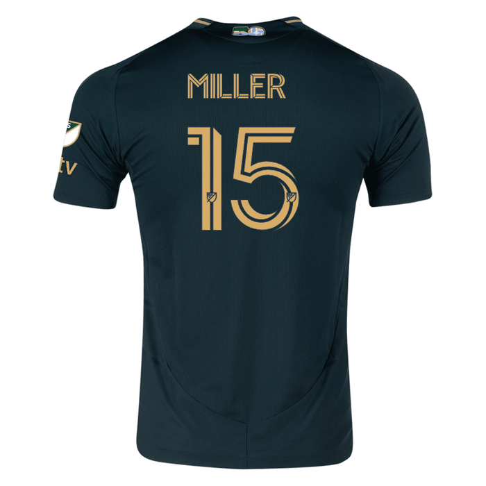 adidas Eric Miller Portland Timbers Authentic Home Jersey w/ MLS & Apple Patch 25/26 (Green/Gold) | SoccerWearhouse