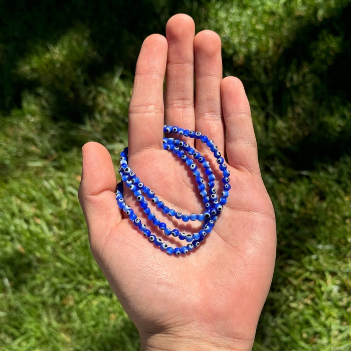 Evil Eye Bracelet - Dark Blue 4mm