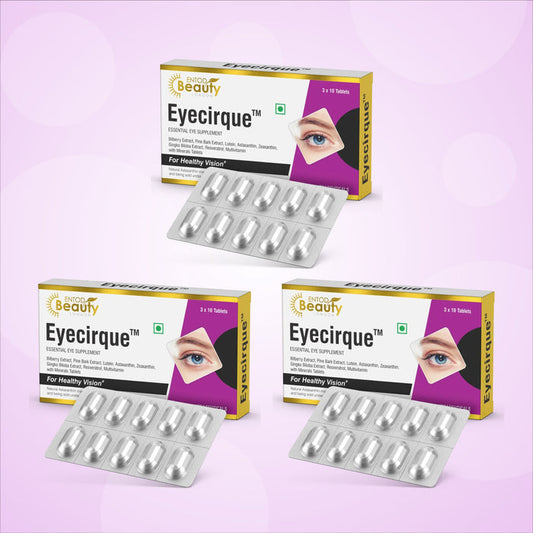 Eyecirque Essential Eye Care Supplement for Healthy Vision and Eye Care - TRIO PACK