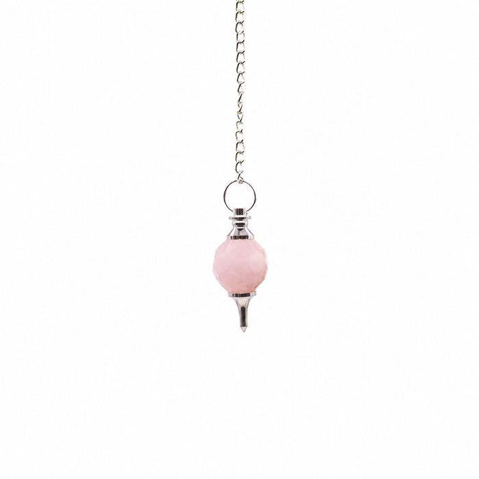 Facted Gemstone Pendulum - Rose Quartz 🇬🇧