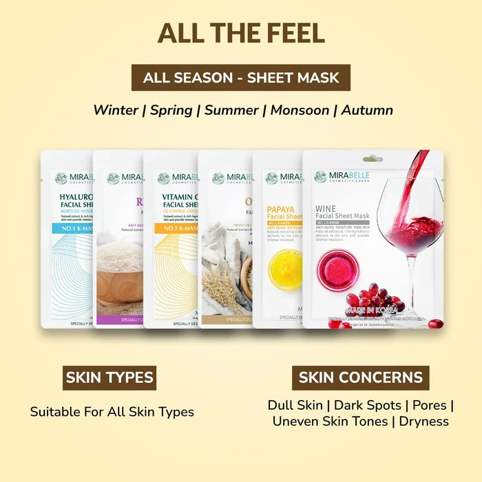 Fairness Ex Facial Sheet Masks  ( Pack of 6 )
