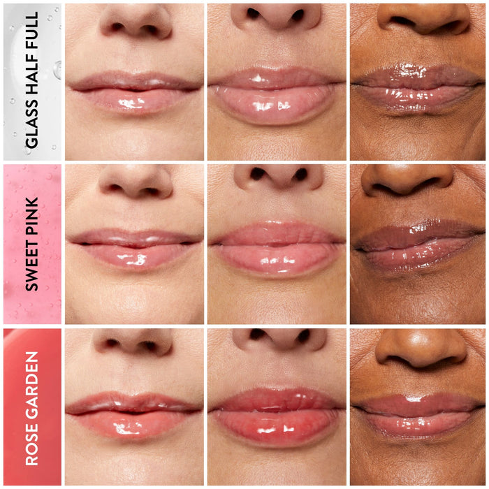 Fine Shine Glossy Lip Oil model grid 3 shades