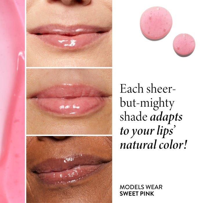 Fine Shine Glossy Lip Oil benefits adapts to lips