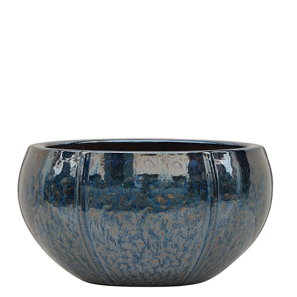Fiona Low Planter Set/2 Blue