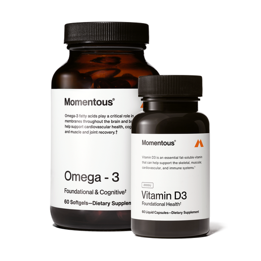 Follicular Phase Support Bundle which includes Omega-3 and Vitamin D3