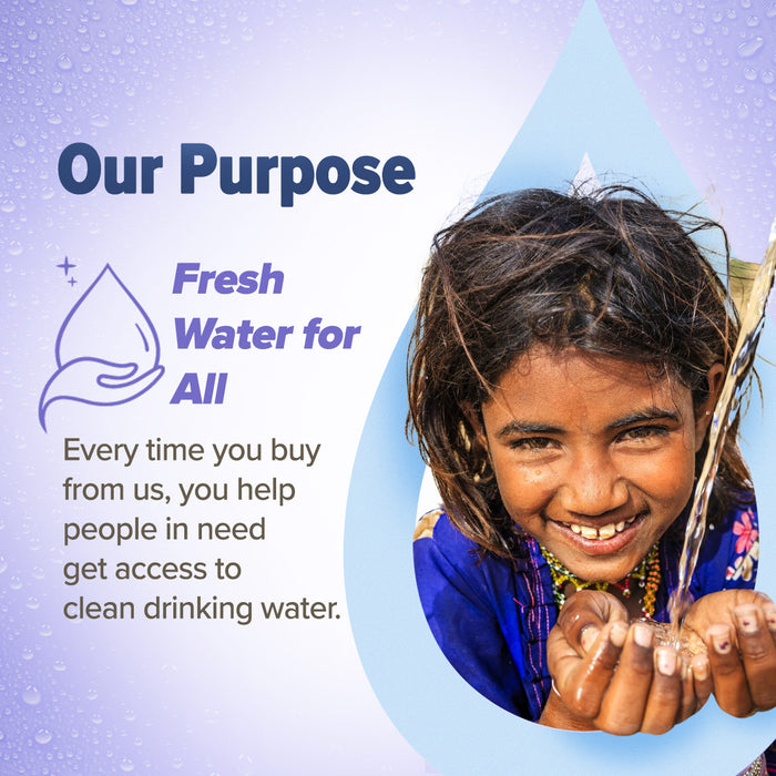 Aqualogica Brand purpose is focused on providing fresh water for all
