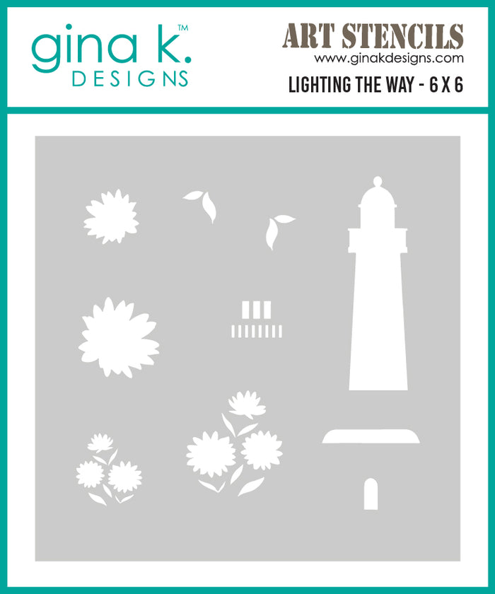 Gina K. Designs - BUNDLE - Stamp, Die Set & Stencil - Lighting the Way. Set by Lisa Hetrick. At Embellish Away in Bowmanville Ontario Canada.