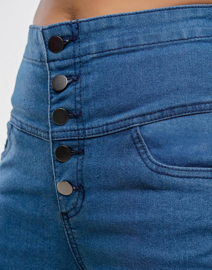 GIVO HIGH WAIST DENIM PANT