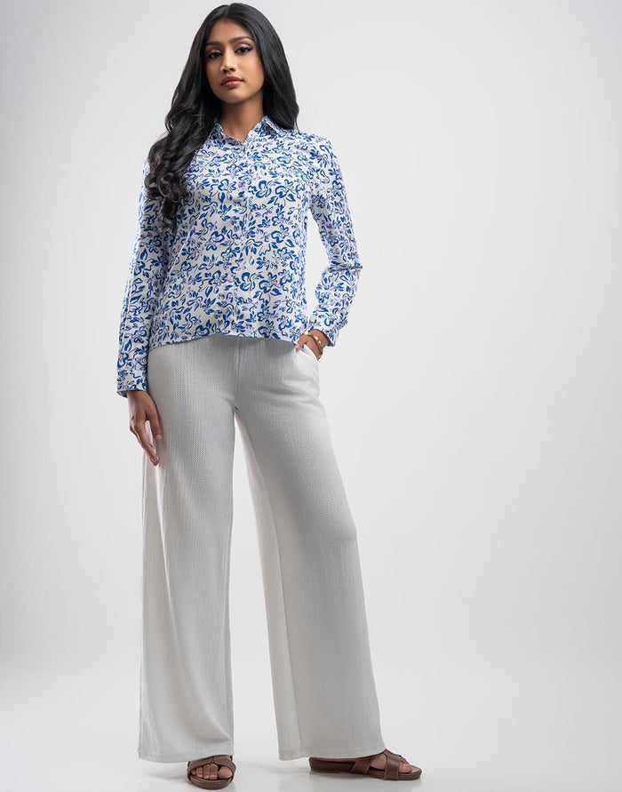 GIVO  PRINTED SHIRT TOP