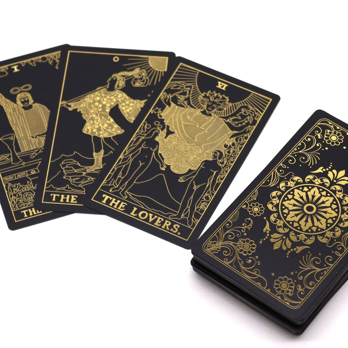 Gold Foil Tarot Set with Book - Gift Box 🇬🇧.