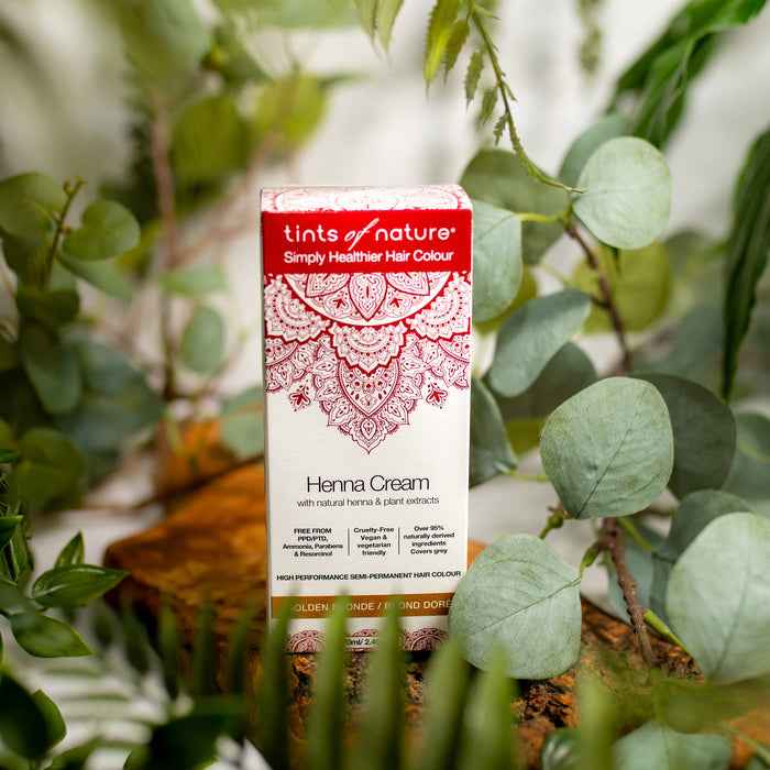 Golden Blonde Henna Cream Semi-Permanent Hair Dye