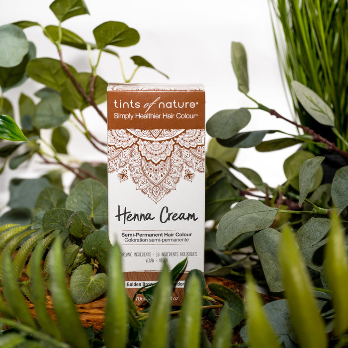 Golden Brown Henna Cream Semi-Permanent Hair Dye