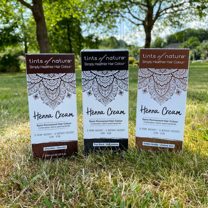 Golden Brown Henna Cream Semi-Permanent Hair Dye