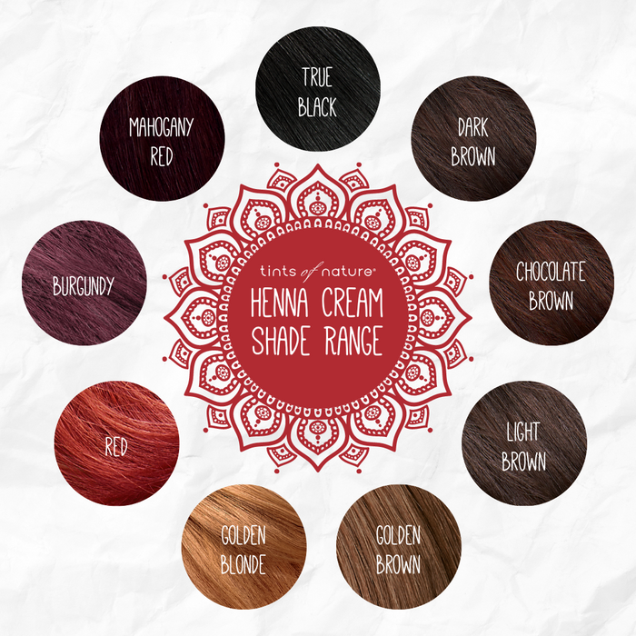 Golden Brown Henna Cream Semi-Permanent Hair Dye
