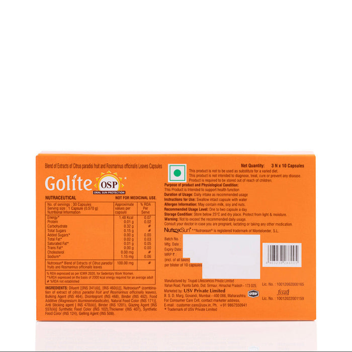 Golite Oral Sun Protection