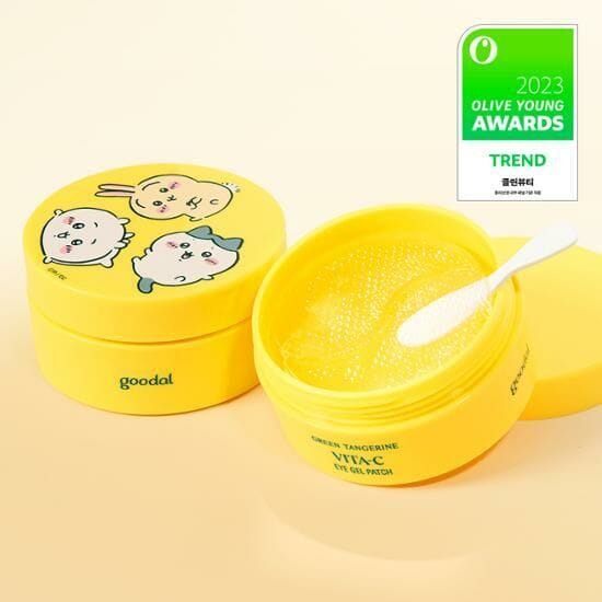Goodal x Chiikawa Green Tangerine Vita C Eye Patch Gels 60 Pads