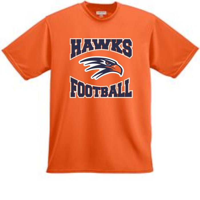 Hawks Football Wicking T-Shirt