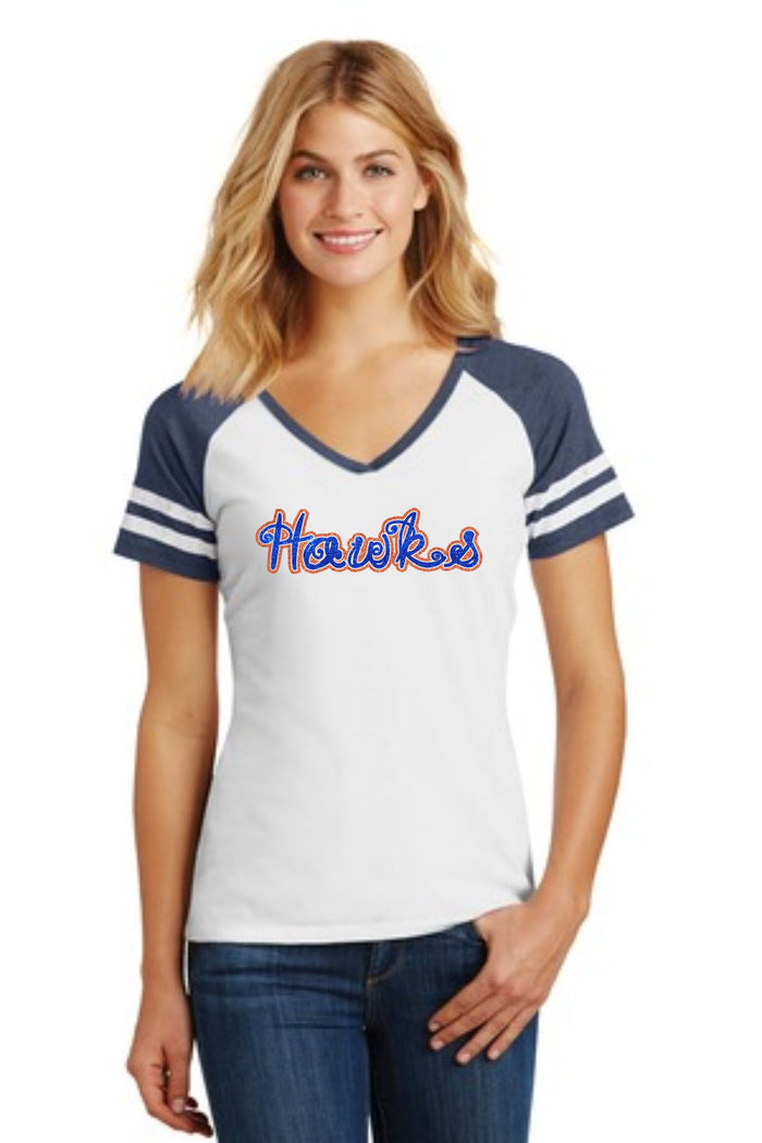 Hawks Game V-Neck Tee