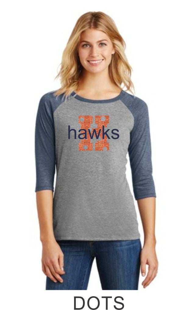 Hawks Ladies Raglan- Designs