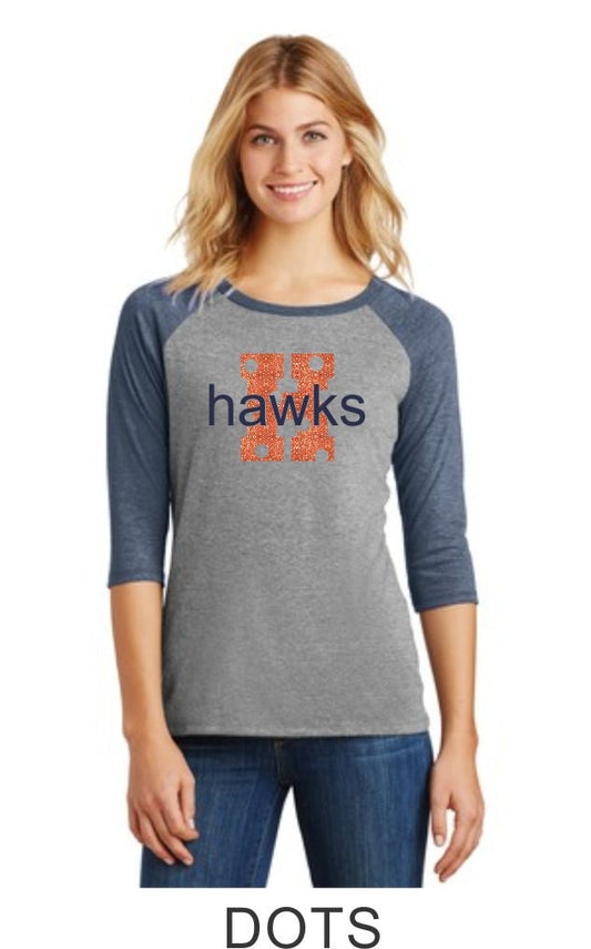 Hawks Ladies Raglan- Designs