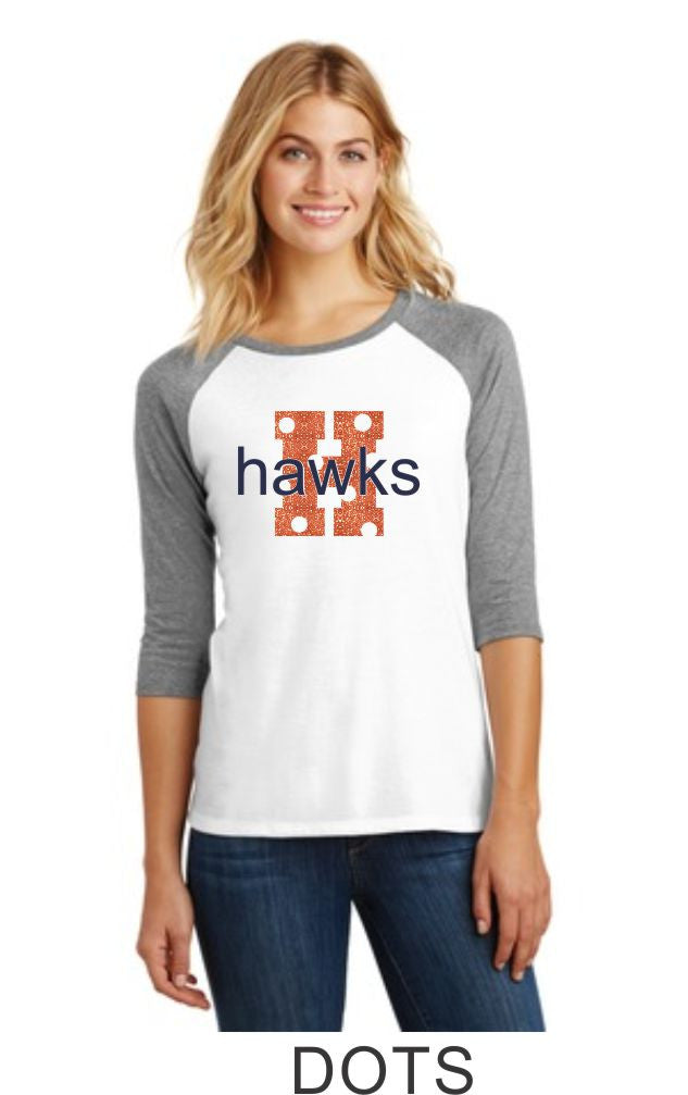 Hawks Ladies Raglan- Designs