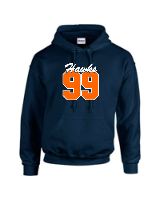 Hawks Number Hooded Sweatshirt