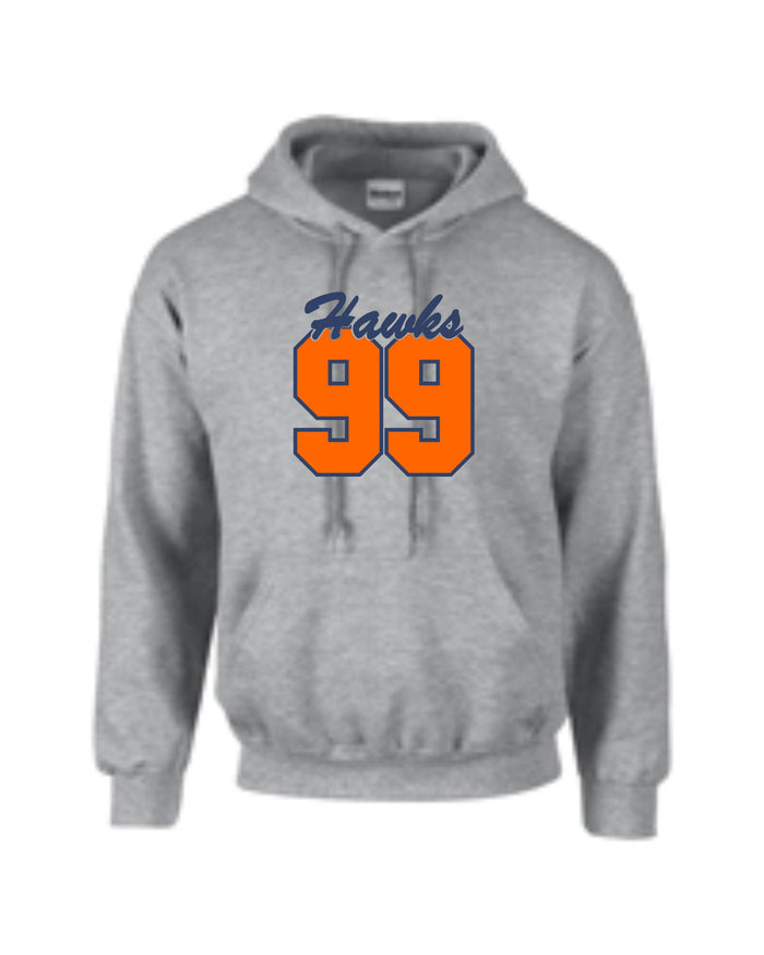 Hawks Number Hooded Sweatshirt