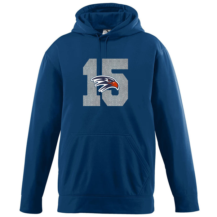Hawks Number Performance Hooded Sweatshirt- Matte or Glitter
