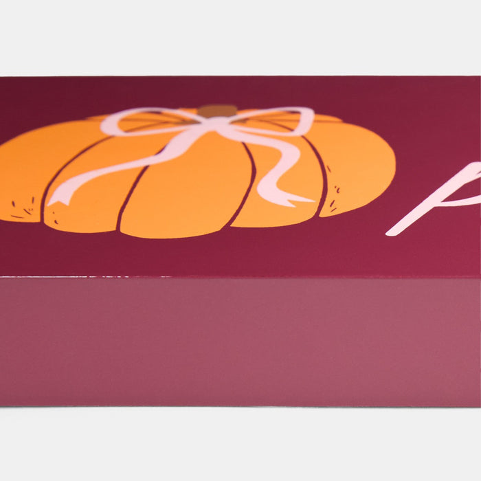 Hello Pumpkin Slogan Ornament - Burgundy 🇬🇧