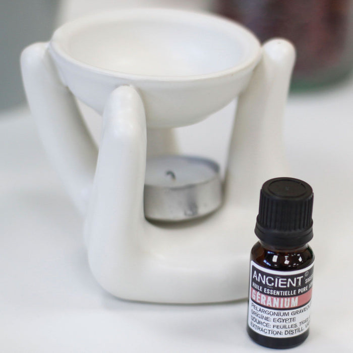Helping Hand Oil Burner  - White 🇬🇧