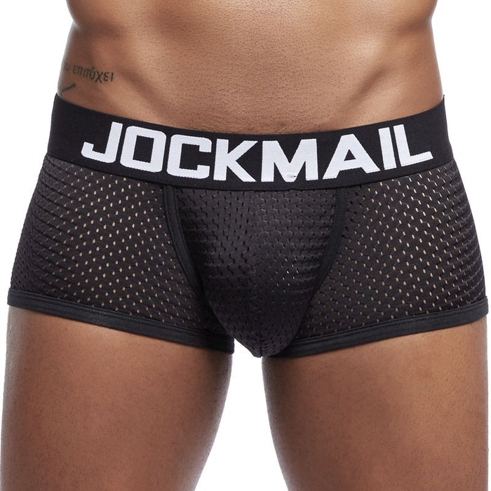 JOCKMAIL Men's Breathable Mesh Boxer Shorts