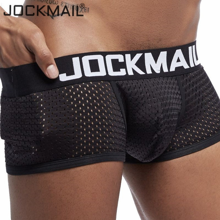 JOCKMAIL Men's Breathable Mesh Boxer Shorts