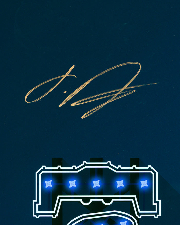 Johan Duran Autographed - 
Minimalist Citizens Bank Park - Authenticated