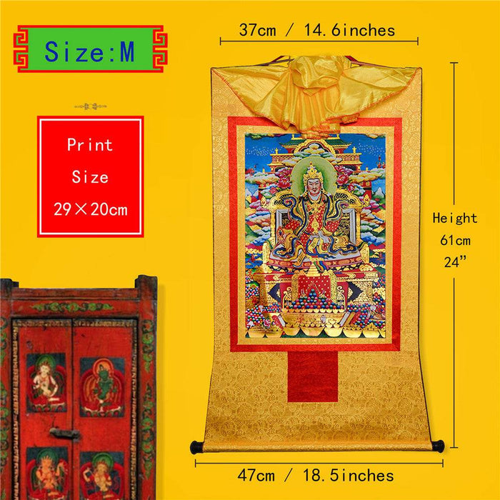 King Gesar གེ་སར - Tibetan thangka painting, view 5
