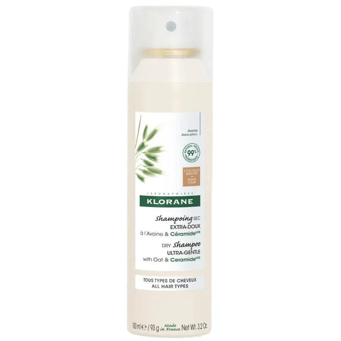 Klorane dry shampoo all hair types Oat - dark hair (150 ml) - Hairgivers